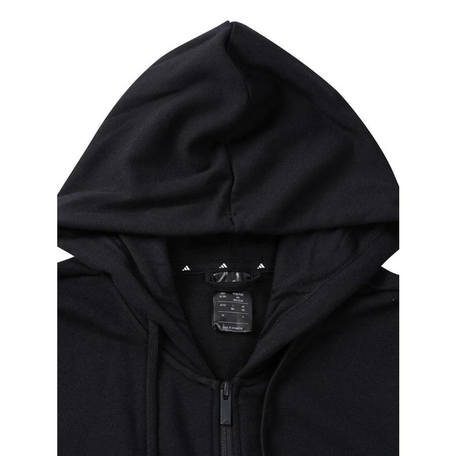 60's ジップパーカー　チャコール　墨黒　ビッグサイズ adidas スウェットパーカー アディダス 大きいサイズ メンズ