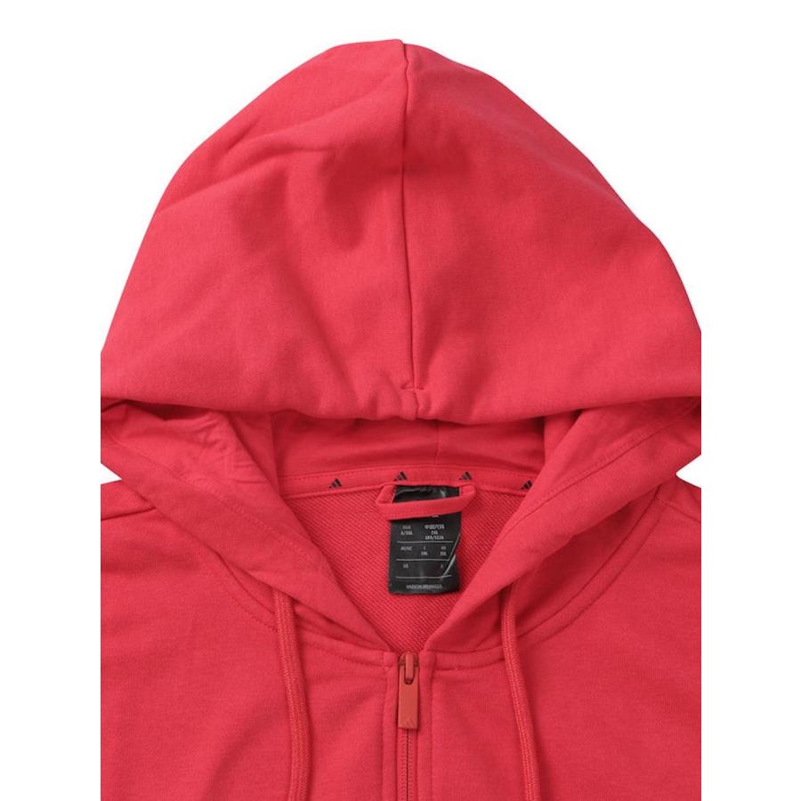 アディダスゴルフ◆ジップアップ パーカー レッド系 Lサイズ adidas スウェットパーカー アディダス 大きいサイズ メンズ ジップ