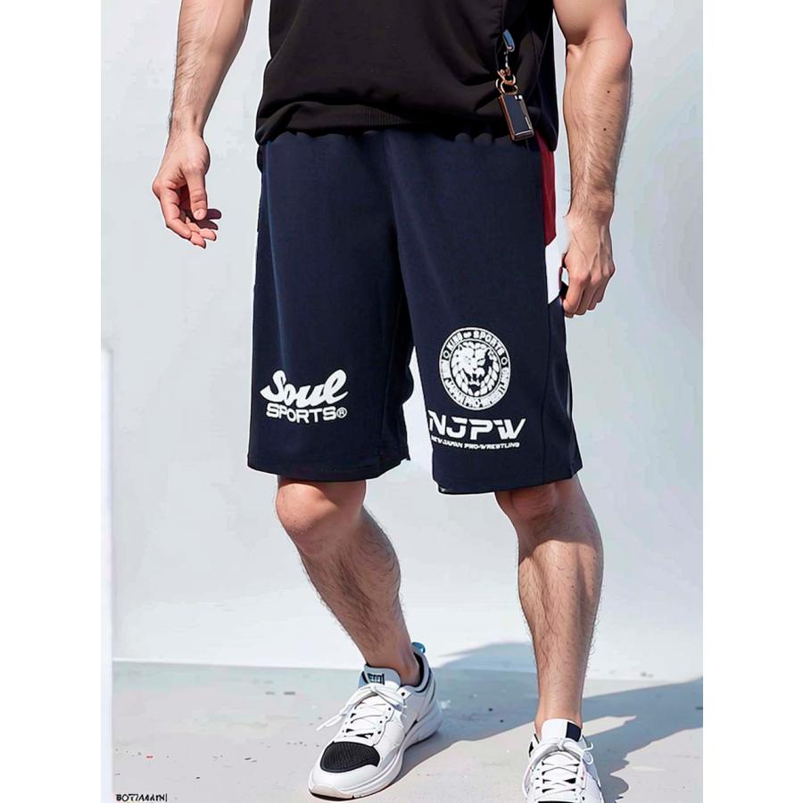 ジャージ ハーフパンツ 大きいサイズ メンズ 新日本プロレス SOUL
