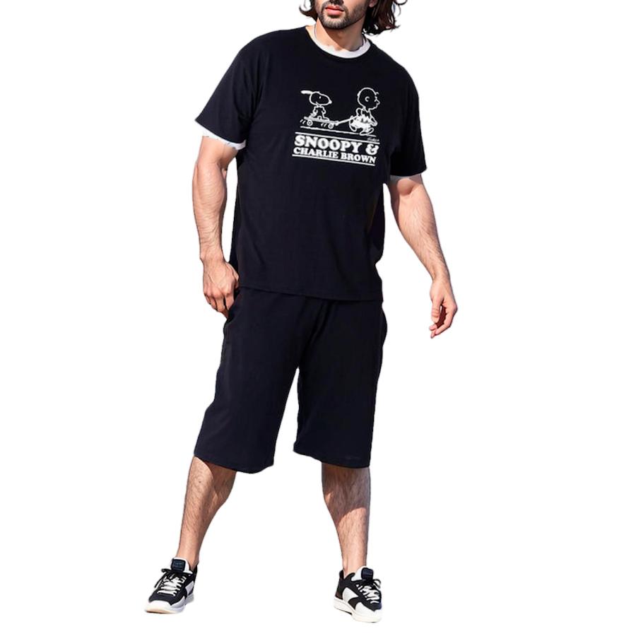 PEANUTS Tシャツ 上下 スヌーピー 大きいサイズ メンズ SNOOPY