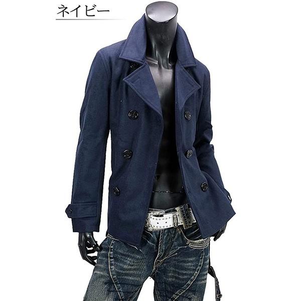 ジャケット・アウター KURO P COAT ハルフ Haruf ピーコート レザーコート メンズ 本革 革ジャン
