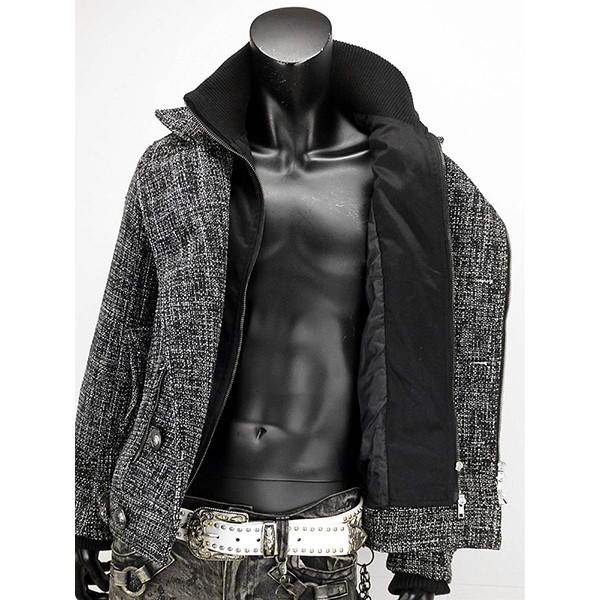 ピーコート メルトン ツイード ベリーショート丈 ナポレオンジャケット