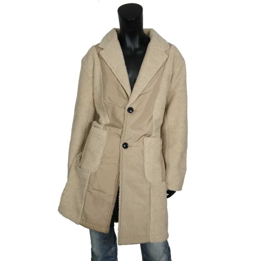 送料無料】メンズ リバーシブル 2WAY ボア 切替 チェスターコート