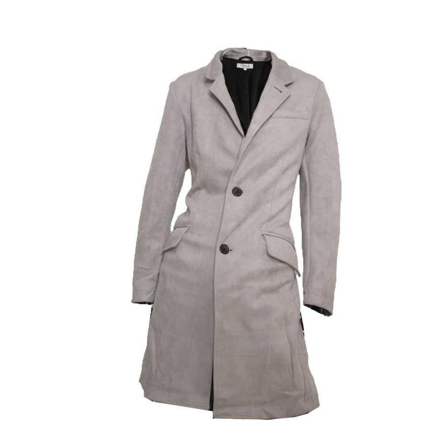 送料無料】メンズ 男性 服 アウター フェイクスエードチェスターコート