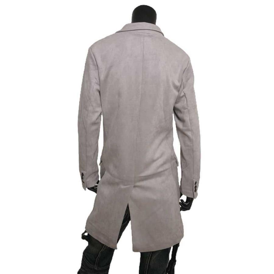 送料無料】メンズ 男性 服 アウター フェイクスエードチェスターコート