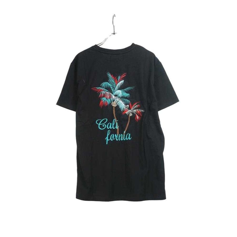 送料無料】Tシャツ 半袖T 半袖Tシャツ メンズ ヤシの木 刺繍 半袖