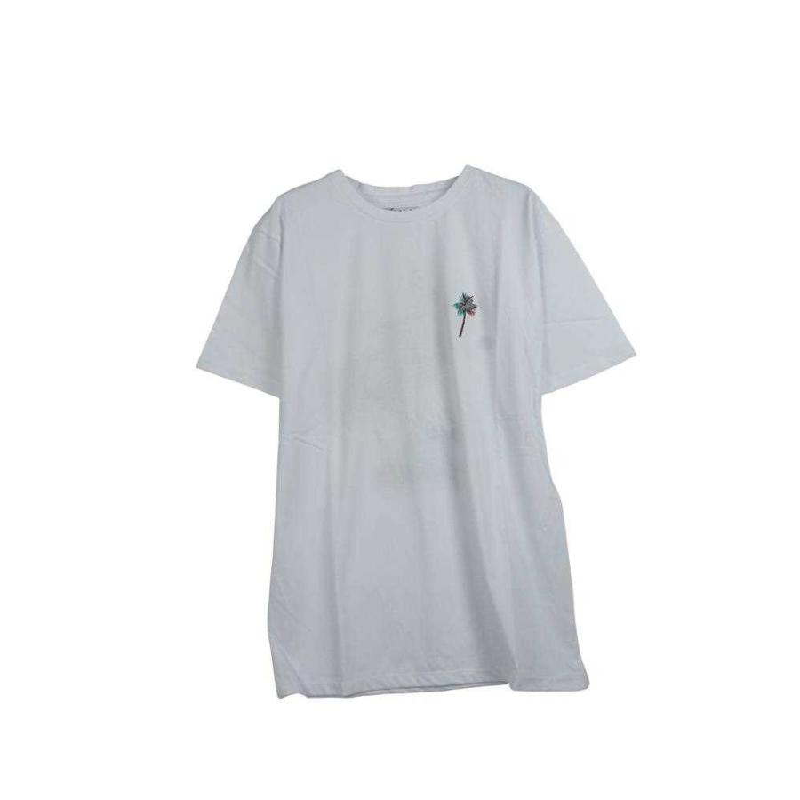 送料無料】Tシャツ 半袖T 半袖Tシャツ メンズ ヤシの木 刺繍 半袖