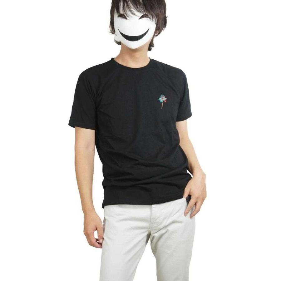 送料無料】Tシャツ 半袖T 半袖Tシャツ メンズ ヤシの木 刺繍 半袖
