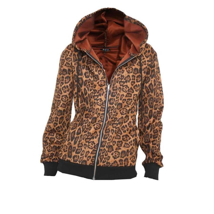 送料無料】メンズ 男性 服 トップス ヒョウ柄スウェードパーカー