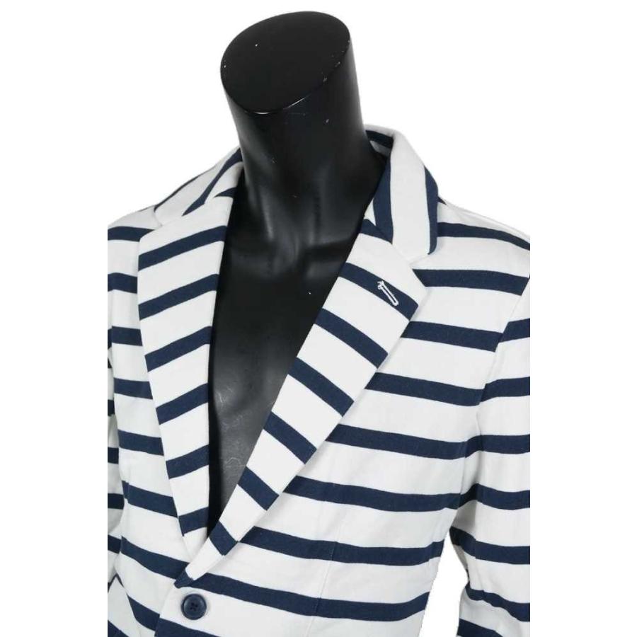 送料無料 メンズ ボーダー裏毛テーラードジャケット カットソージャケット アウター 羽織り 春物 春 夏 カジュアル サーフ Q0213 01 Saganstyle Yahoo 店 通販 Yahoo ショッピング