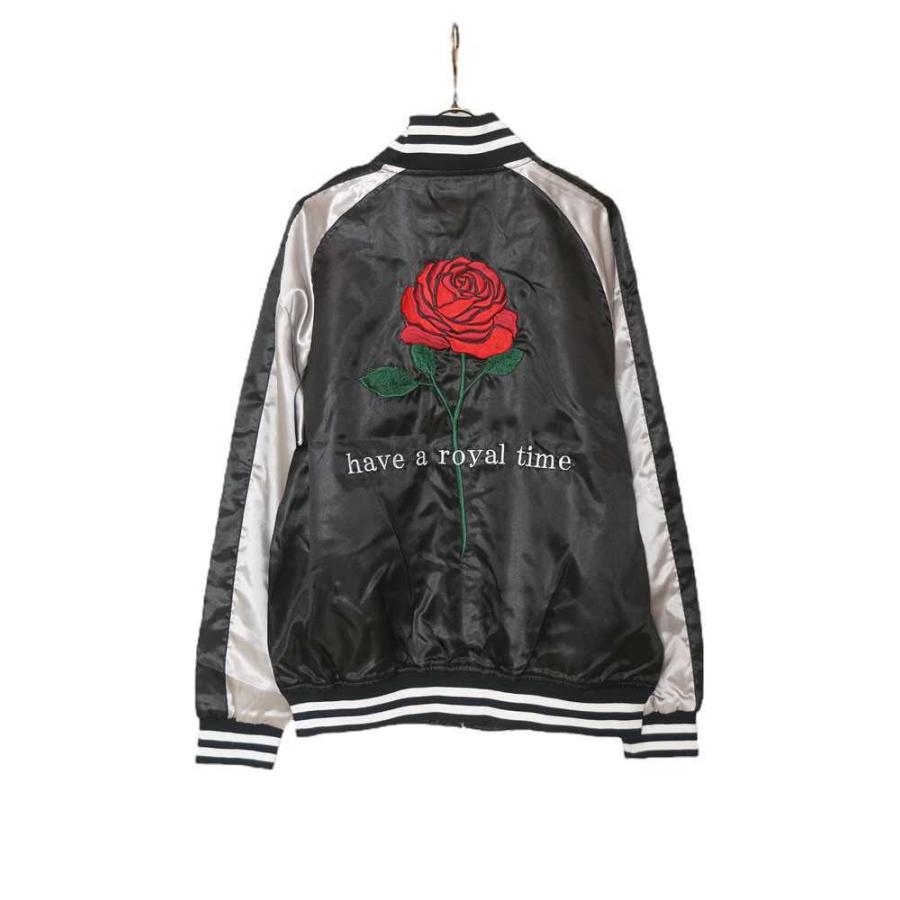 送料無料】メンズ ユニセックス 男性 アウター 薔薇 バラ 刺繍サテン