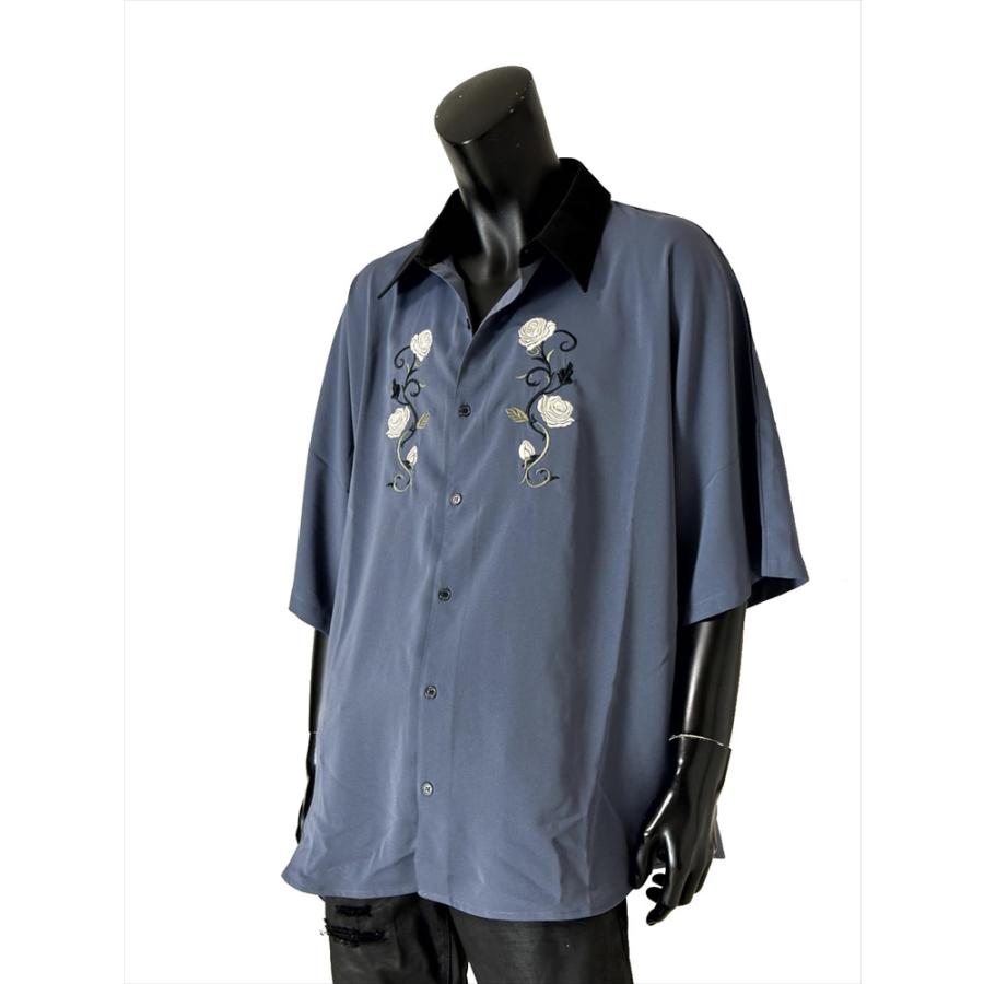 送料無料】メンズ 男性 服 トップス 薔薇刺繍ドルマンスリーブ