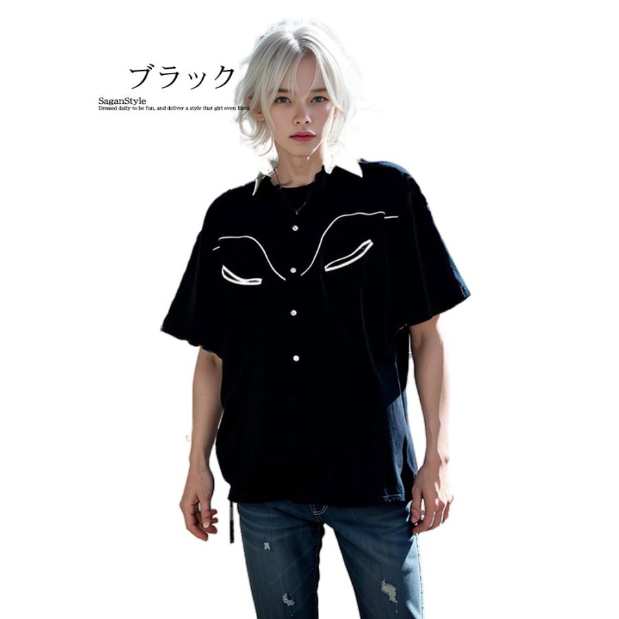 soerte オーバーサイズデニムウエスタンシャツ サイズ1 SOERTE | Oversize denim western shirt / オーバーサイズデニム