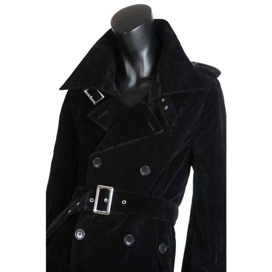 送料無料】 メンズ ベロア ベルベット ロング丈 トレンチコート