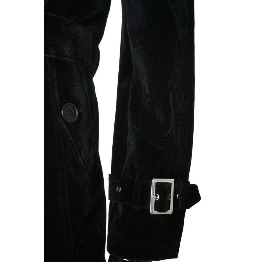 黒いベルベットロングコート 真冬のベルベットコート | DOUBLE MAISON