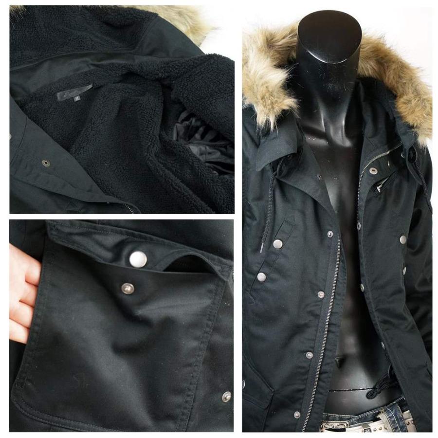 送料無料】 モッズコート メンズ コート ファー付 ミリタリー