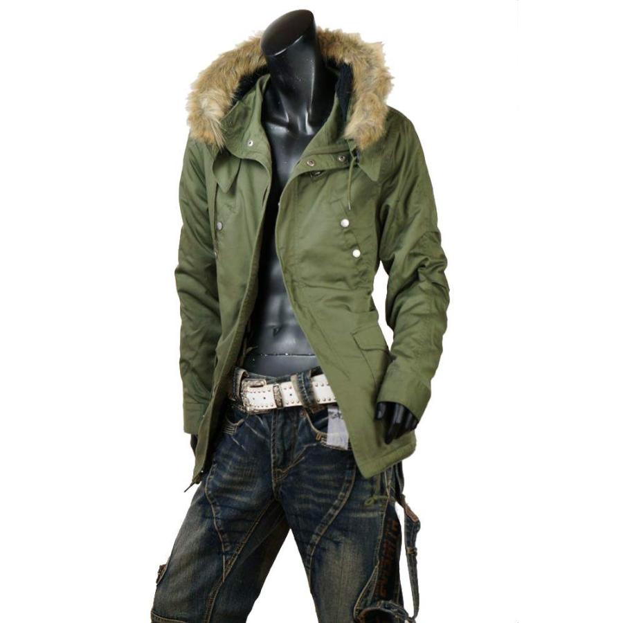 モッズコート メンズ コート ファー付 ミリタリー コート ミリタリー系 裏ボア Sgra2 S 02 Saganstyle Yahoo 店 通販 Yahoo ショッピング