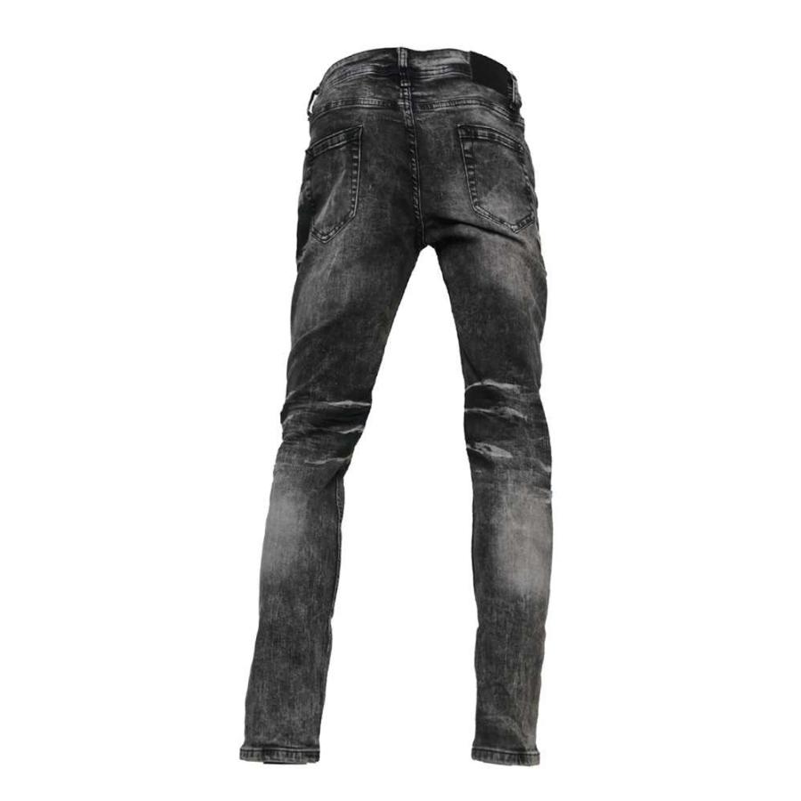 送料無料】メンズ 男性 ケミカルウォッシュストレッチスキニーデニム