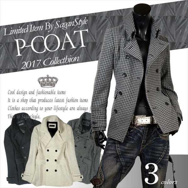 安価 ワタナベ ブロックニットピージャケット 服 かっこいい 男 メンズ Pコート ブロックニットピージャケット Pコート アウター カジュアル キレイめ 白 黒 メンズ コート アウター Www Affaires Sociales Gouv Cg