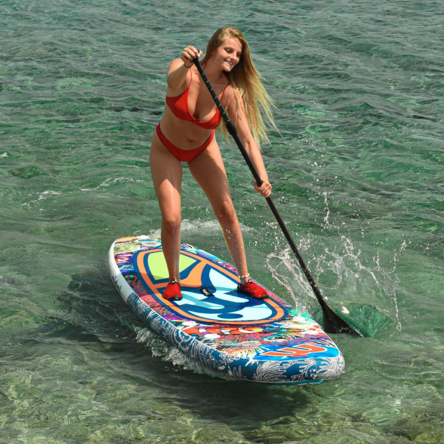 キャンペーン中 ベストプレゼント ミストラル mistral スタンドアップパドルボード SUP 送料無料 コーラル CORAL 10'5 パドル＆リーシュセット サップ |  | 10