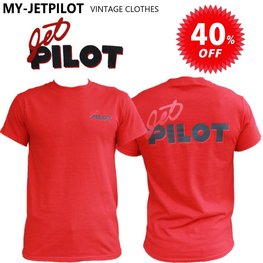 ジェットパイロット JETPILOT Tシャツ メンズ 半袖 セール 40%オフ 送料無料 マイ ジェットパイロット S/S TEE レッドボディ グレーロゴ MJ20SS | JETPILOT