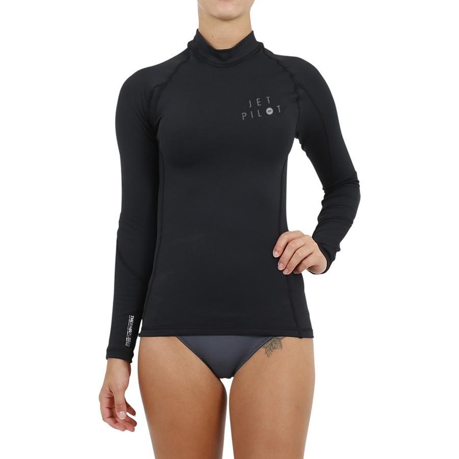 ジェットパイロット JETPILOT ラッシュガード 30%オフ 送料無料 アリュール レディース サーマフリース L/S ラッシー S19558 ブラック 8/S | JETPILOT | 01