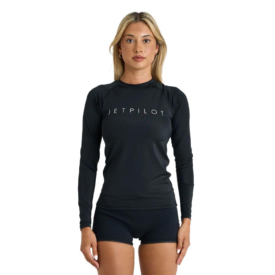 ジェットパイロット JETPILOT 2026 ラッシュガード 長袖 送料無料 コープ L/S レディース ラッシー S25025 ブラック 8/S | JETPILOT | 01