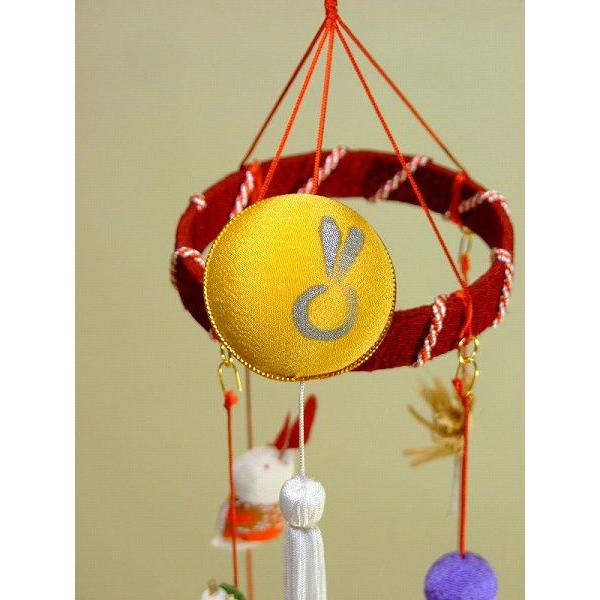 ちりめん細工　吊るし飾り　十五夜お月様 ちりめん細工 吊るし飾り 十五夜お月様