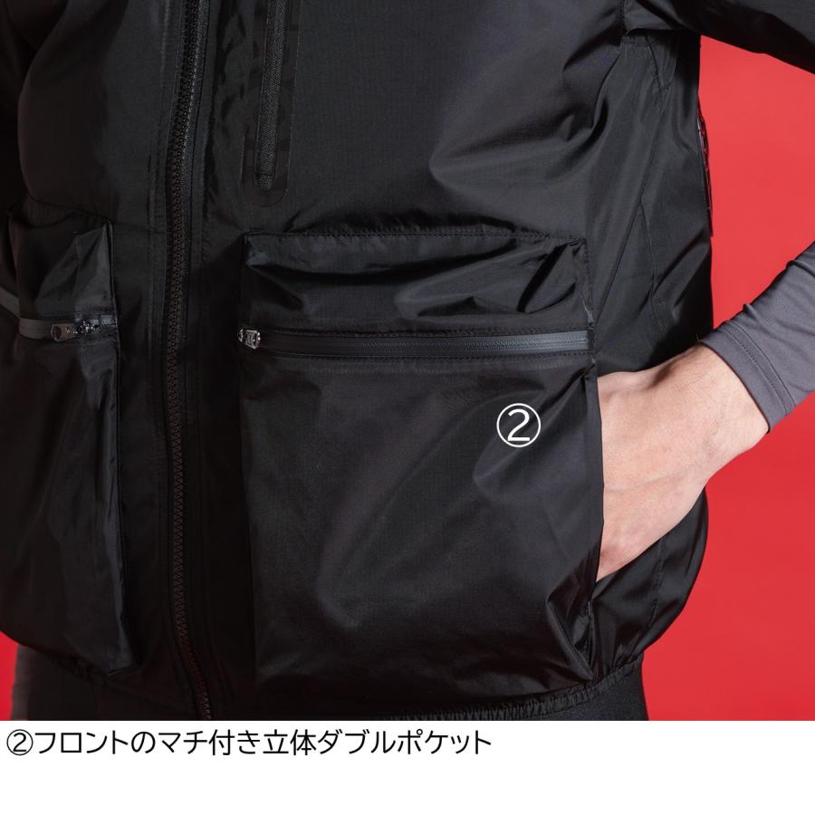 【即日出荷】10265 A.S.S.半袖ワークジャケット アイズフロンティア 空調ウェア 春夏 2026年新商品 ミドルバックファン 保冷剤対応 フルハーネス対応の画像