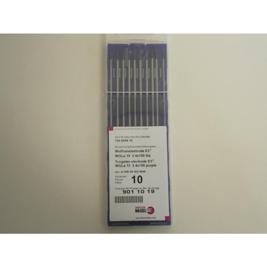 日本ビンツェル（BINZEL）タングステン電極棒 E3 2.4mm 10本入 : SA