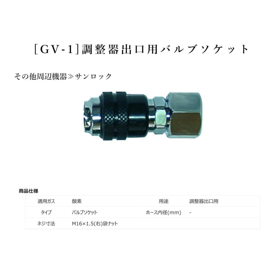 阪口製作所　酸素調整器（関西式）SG-3【サンロック　GV-1　バルブソケット付】逆火防止内蔵型 |  | 04