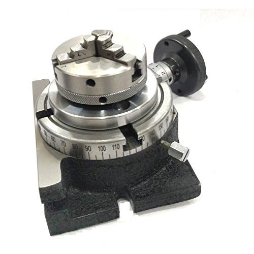 精度HV 4"/100回転テーブル、小型チャック&バックプレート+T NUTSMILLINGインデックスエンジニアリングツール付き (4