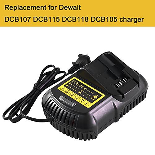 6.0 Ah DCB 206交換用電池2本とDCB 105充電器Dewalt 20 V電池対応