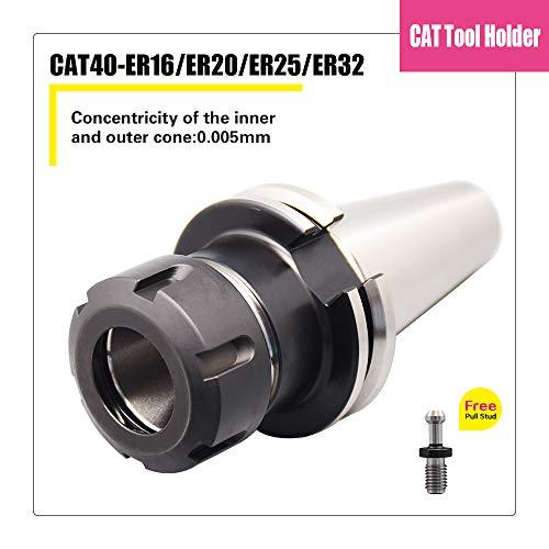 USストックCAT 40-ER 32-70 mm CAT 40-45°プルスタッド付き工具ホルダーER 32コレットチャック付CAT 40工具ホルダー