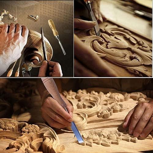 12個/袋彫りノミ鋭利な木工工具キャリングケースマニュアル木工ハンド