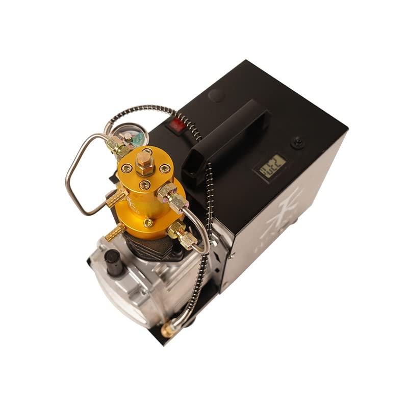 TUXING PCPエアコンプレッサ、4500 Psi/30 Mpa/300 Barスキューバコンプレッサ、PCPエアライフル用水/ファン二重