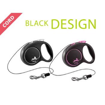 フレキシリード ブラックデザイン コード 3m XS : ドッググッズ