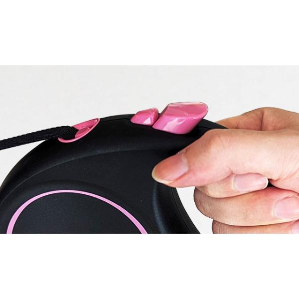 フレキシリード ブラックデザイン コード 3m XS : ドッググッズ