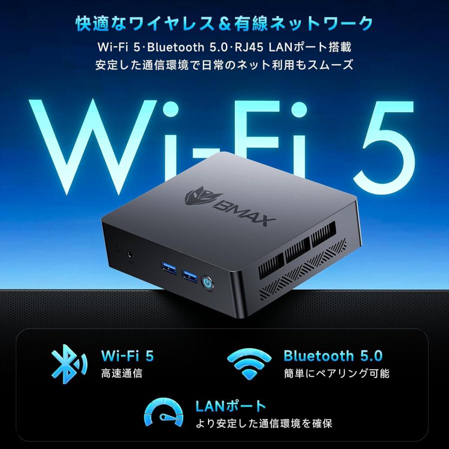 ミニPC Windows11搭載 8GB+256GB SSD Celeron ミニPC Windows11 Pro搭載 Intel Celeron N4500 8GBメモリ 256GB SSD