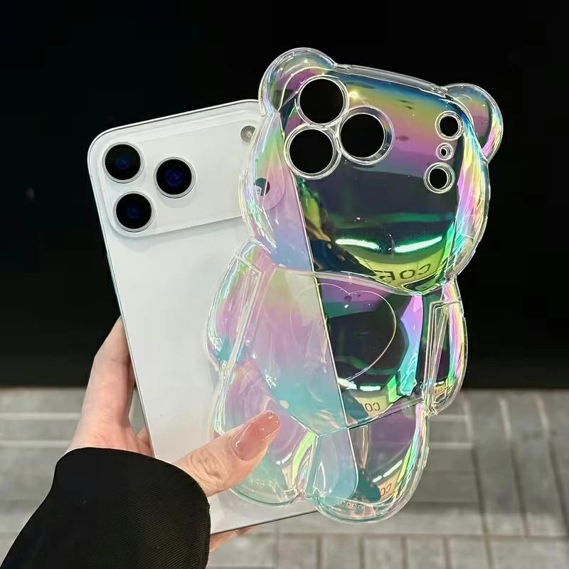 iPhone18 pro ケース iPhone17 Pro クマ 立体 3D ベア Max オーロラ