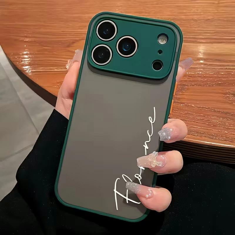 iPhone17Pro ケース 名入れ カスタマイズ フロスト加工 耐衝撃