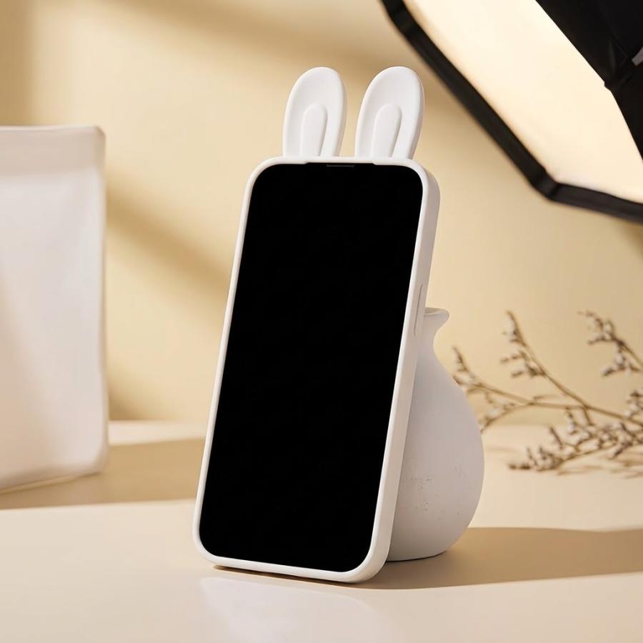 iPhone17 Pro ケース うさぎ 耳 Max カバー 立体 おしゃれ かわいい