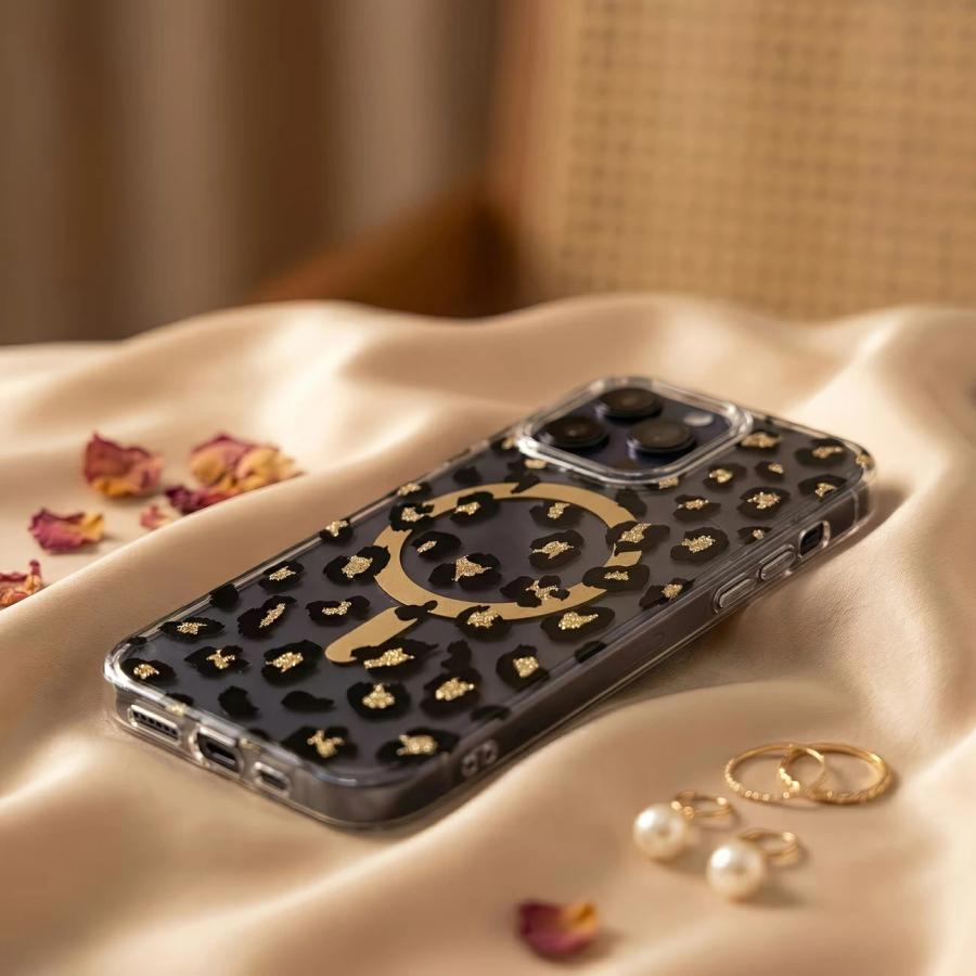 iPhone17 Pro ケース MagSafe対応 ヒョウ柄 Max iPhone Air カバー