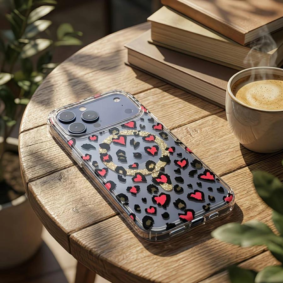 iPhone17 Pro ケース MagSafe対応 ヒョウ柄 Max iPhone Air カバー
