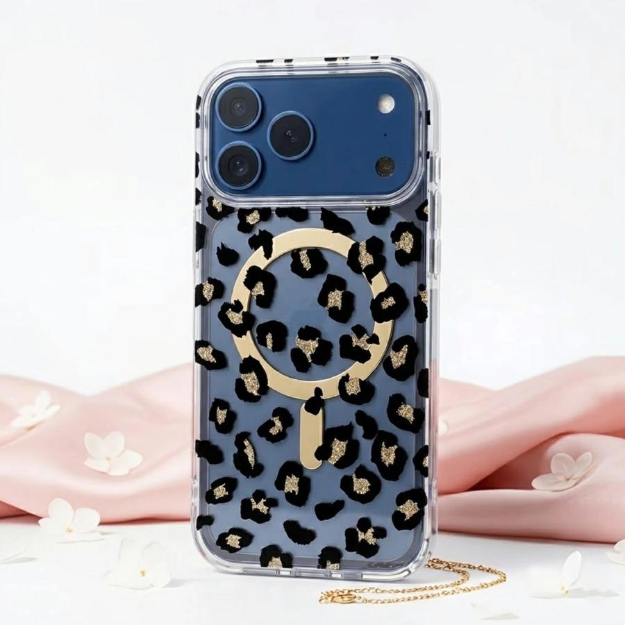 iPhone17 Pro ケース MagSafe対応 ヒョウ柄 Max iPhone Air カバー