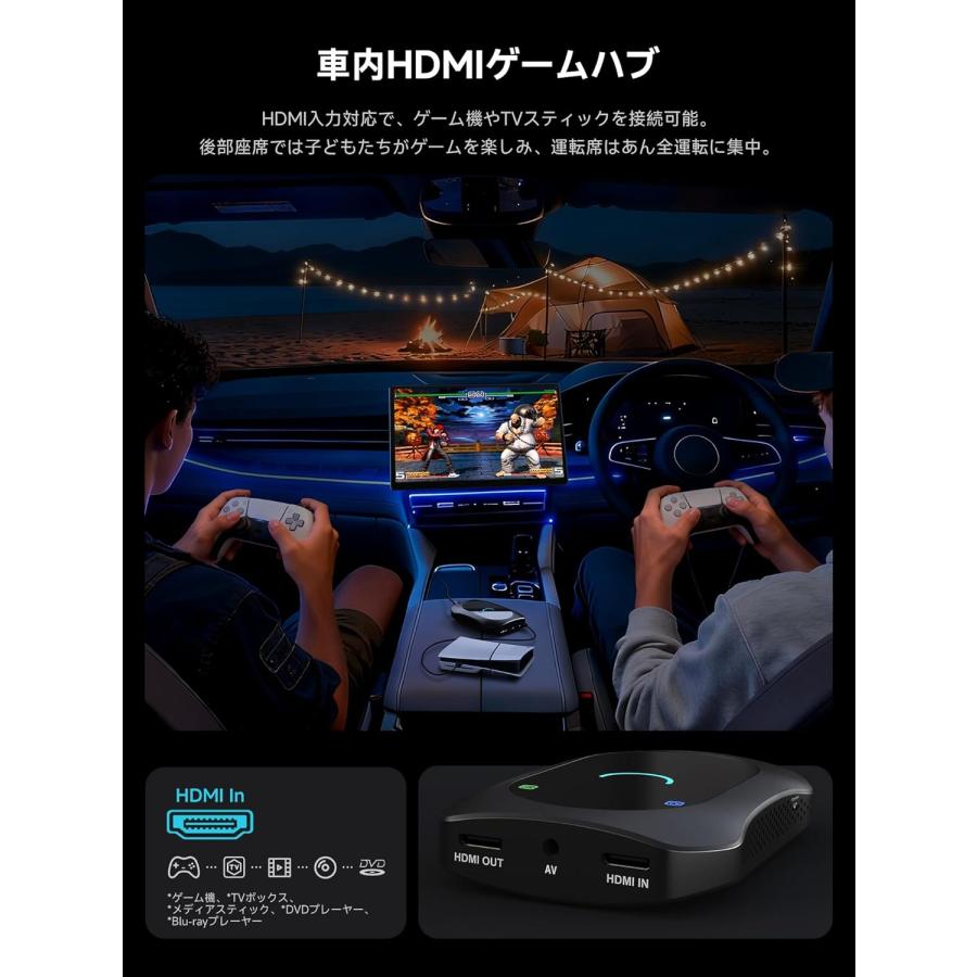 エーアイボックス CarPlay AI Box Android搭載アダプター HDMI入力