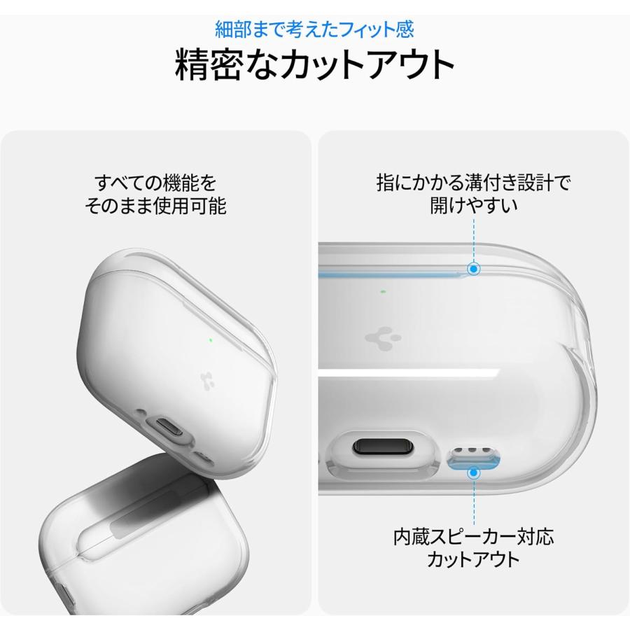 Spigen AirPods Pro 3 クリア ケース エアポッズプロ第3世代 カバー