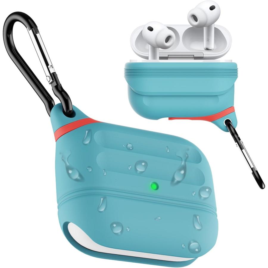 【美品】AirPods Pro 3 本体 限定保証付 充電ケース付 保護ケース付 AirPods Pro 3 ケース 防水 シリコン 落下防止 第3世代 保護ケース
