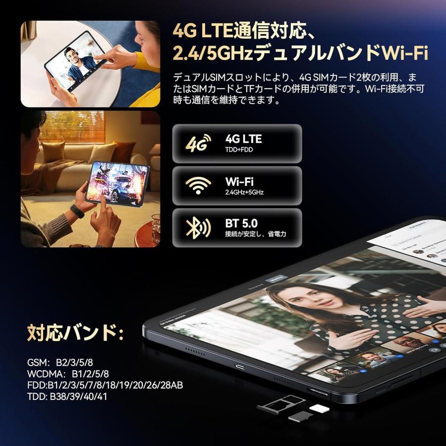 Android 16 タブレット 13インチ アンドロイド SIMフリー 120Hz 1920