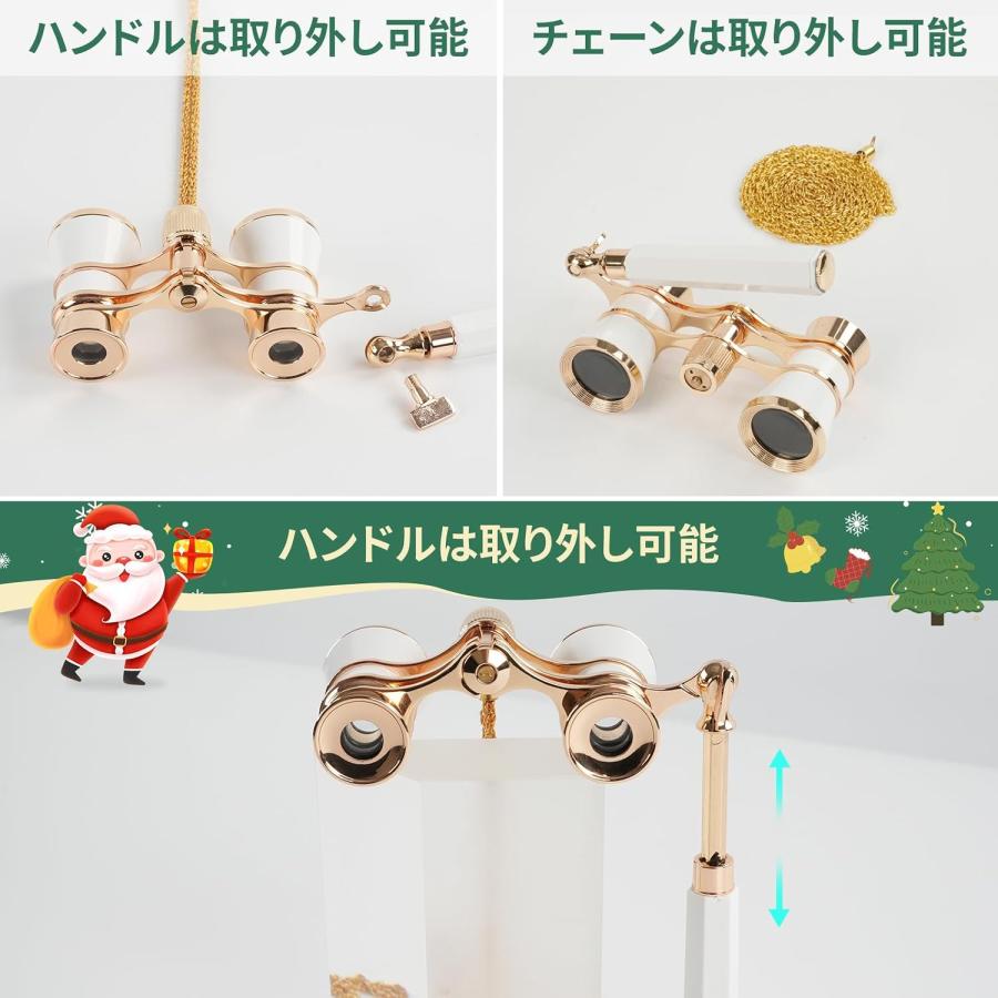 銀製 アンティーク ロニエット ハンドル付き折りたたみ式眼鏡シルバーオペラグラス 双眼鏡 ライブ用 3倍 オペラグラス 折りたたみ式 伸縮ハンドル